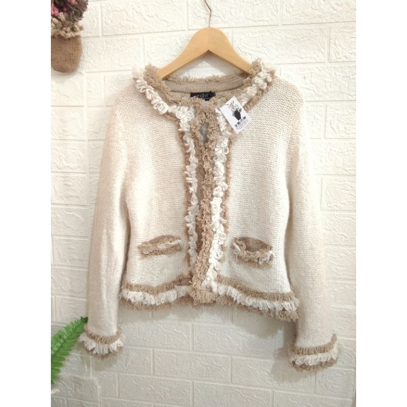 Cardi semi blazer crop Langka by Oeillet//recomended