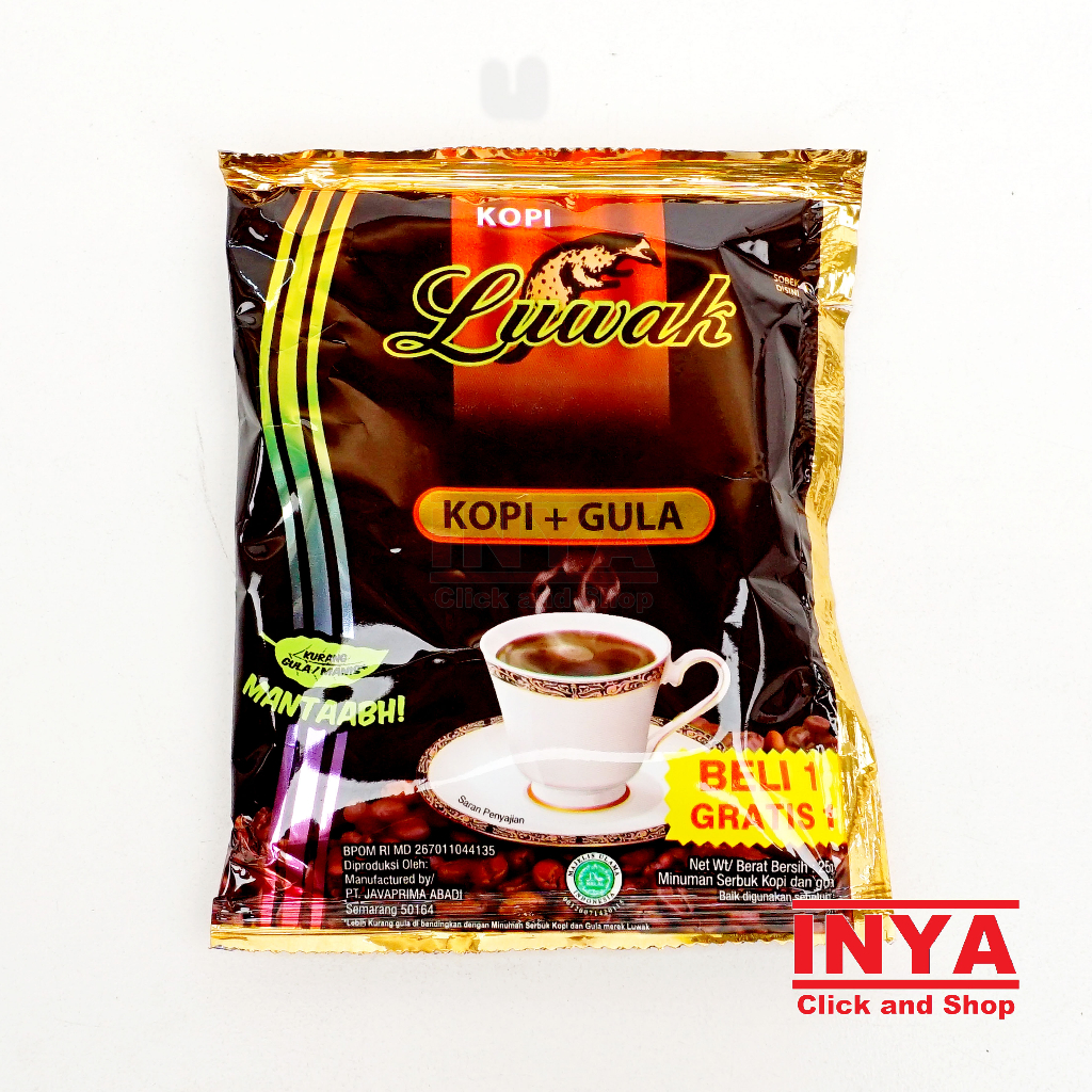 

Luwak Kopi+Gula 25gr Sachet - Coffee