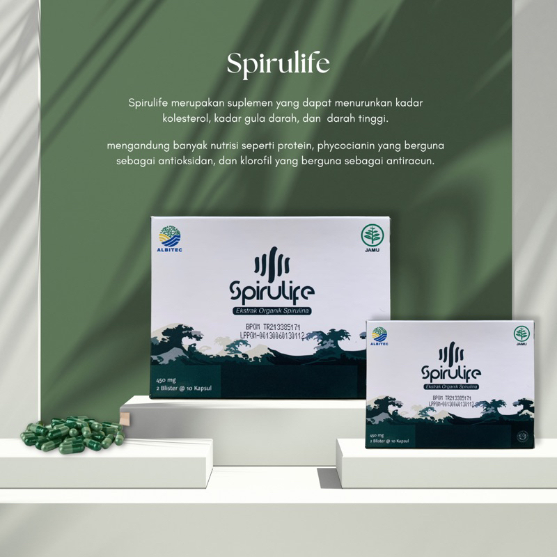 Spirulife Albitec | Kapsul Suplemen Spirulina