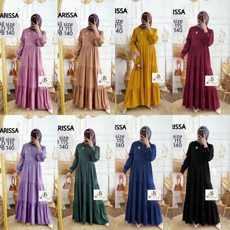 GAMIS SUSUN RAYON | GAMIS RAYON MEWAH | Dress Rayon Polos Busui friendly