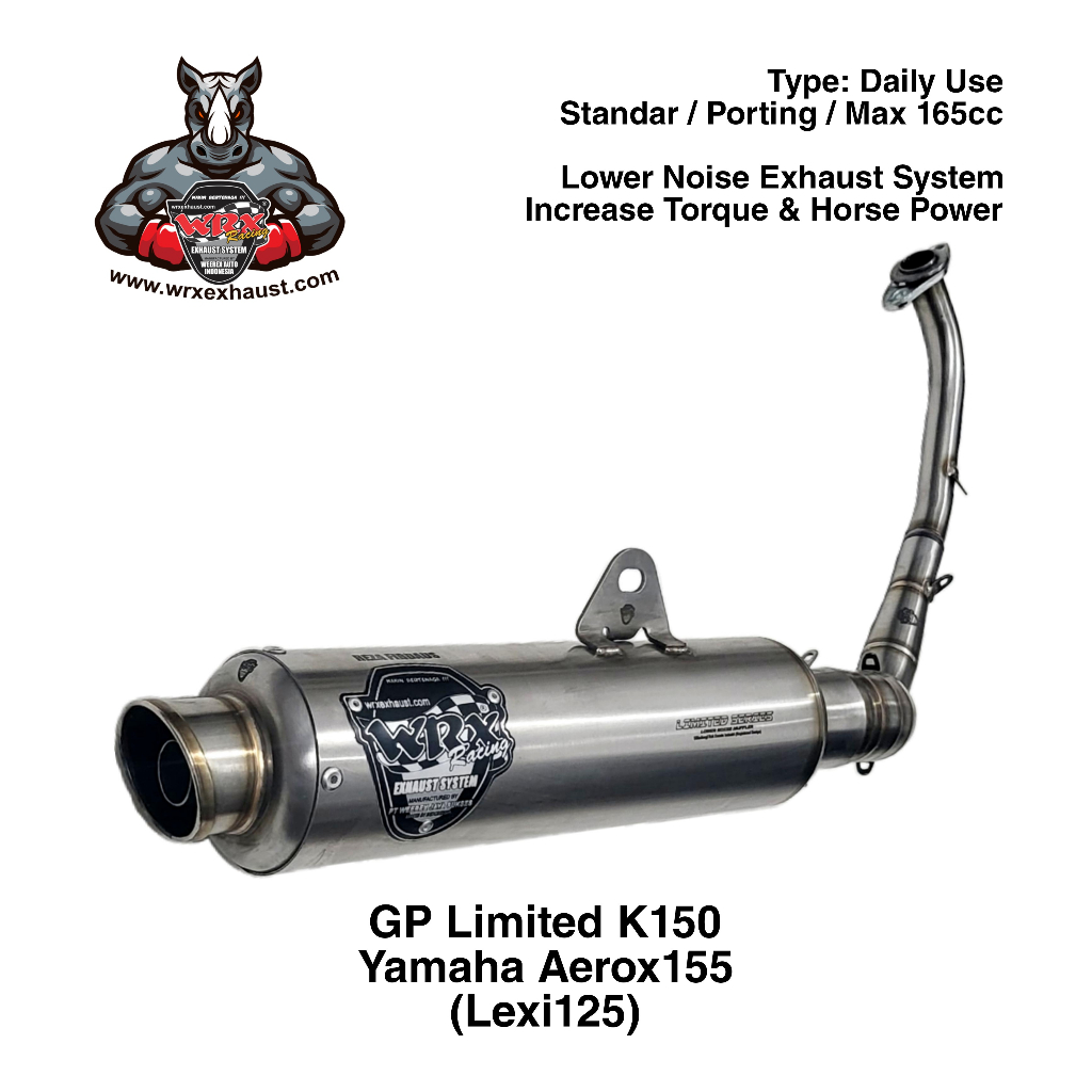 Knalpot WRX GP Limited K150 Aerox155