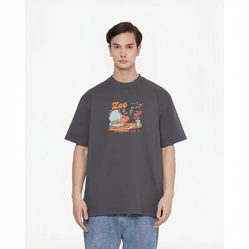 Erigo x JKT48 T-Shirt Oversize Zee Emoji Original