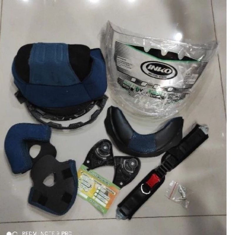 Paket lengkap busa ink Centro fullset + busa pipi + busa kepala + busa leher + tali helm + kaca ink 