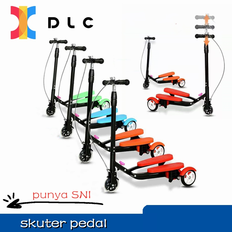 SKUTER DUAL PEDAL / SKUTER GENJOT WINGS/ SCOOTER OTOPED PUNYA SNI ADA VIDEO INSTALASI ⋆｡‧˚ʚ  ɞ˚‧｡⋆ B