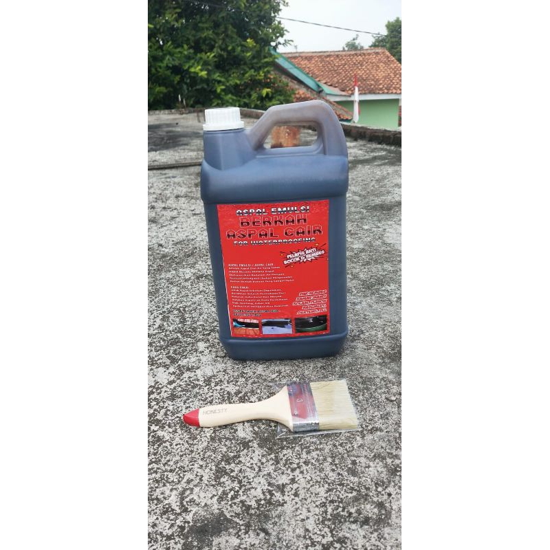 Aspal cair 5kg pelapis anti. bocor rembes untuk dak, seng, asbes,kolam ikan, perbaikan jalan