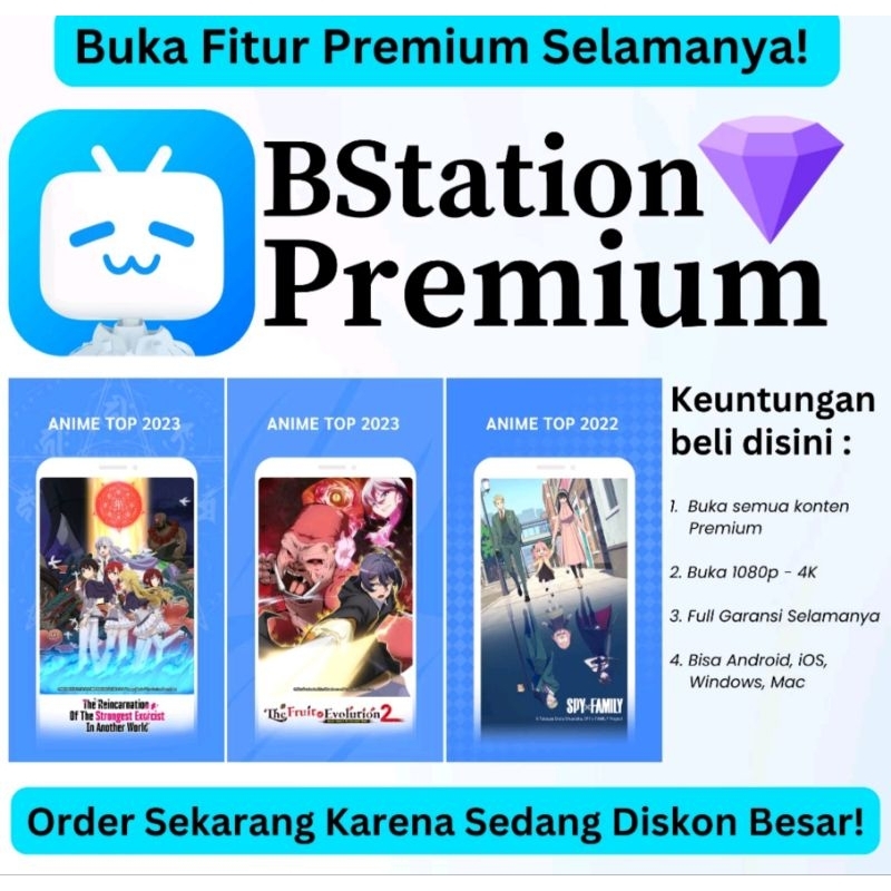 BSTATION Premium (selamanya)