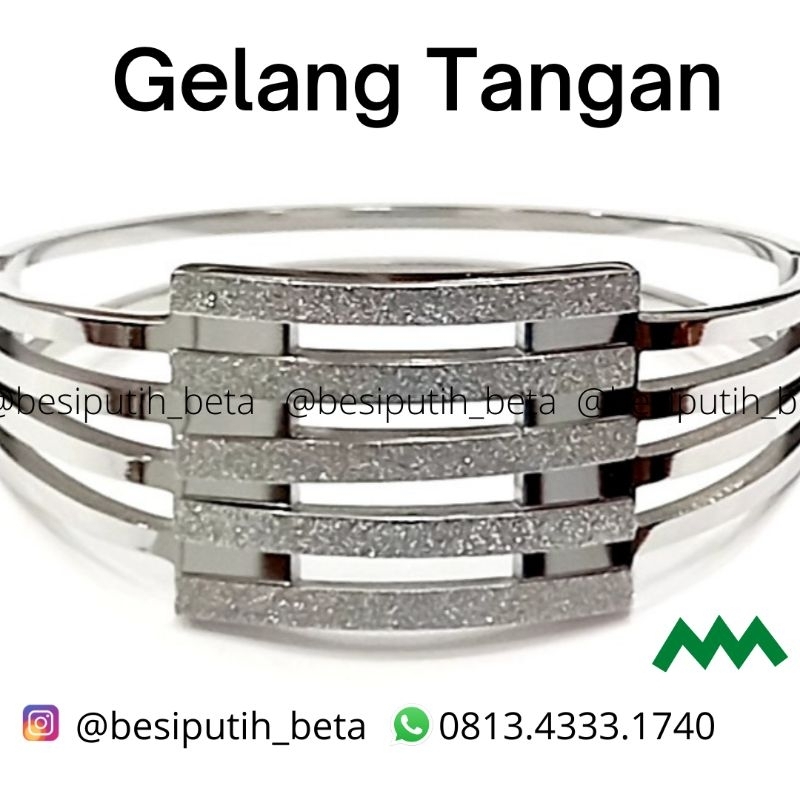 Gelang Besi Putih asli / gelang besi putih ambon