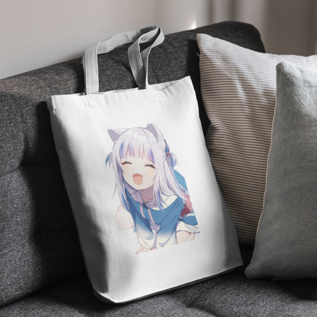 RK TOTEBAG CANVAS / Totebag Anime GAWR GURA / tote bag GAWR GURA / totebag anime / tote bag anime /