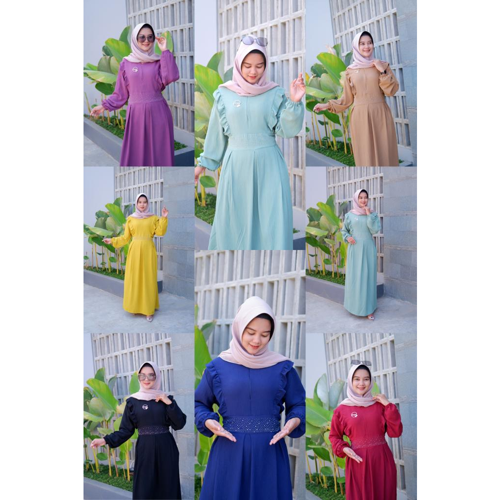 gamis MAULIDA cringkle airflow ld115cm pb135cm