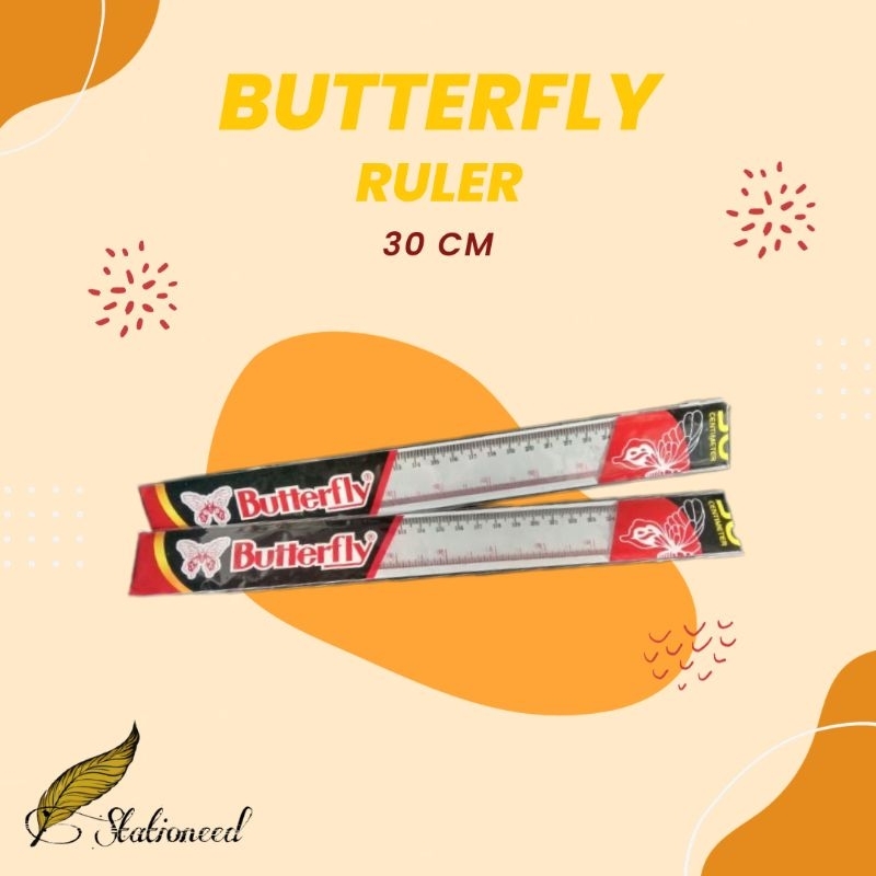 

Penggaris / Ruler Butterfly 30cm