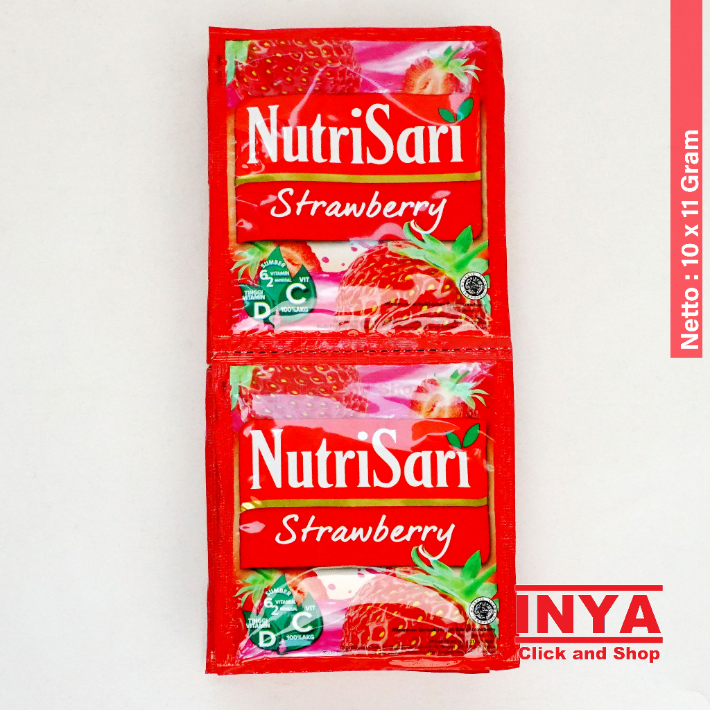 

NutriSari Strawberry 10x11gr Renceng - Minuman Serbuk - Instant Powder Drink