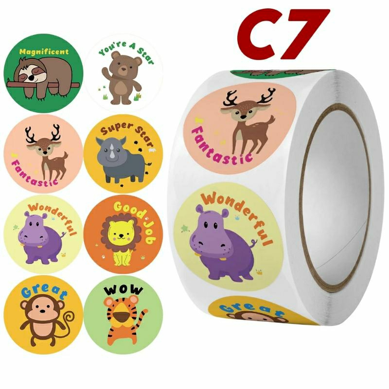 

Sticker 500pc Label Baju / Label Thank you D 2,5 cm Bulat