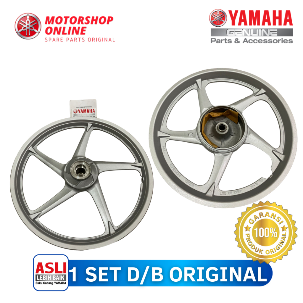 VELG PELK PELEK NOUVO Z ENKEI SILVER NOUVO S  NOUVO LC  NOUVO LELE 2D5-35 ORIGINAL YAMAHA 1 SET DEPA