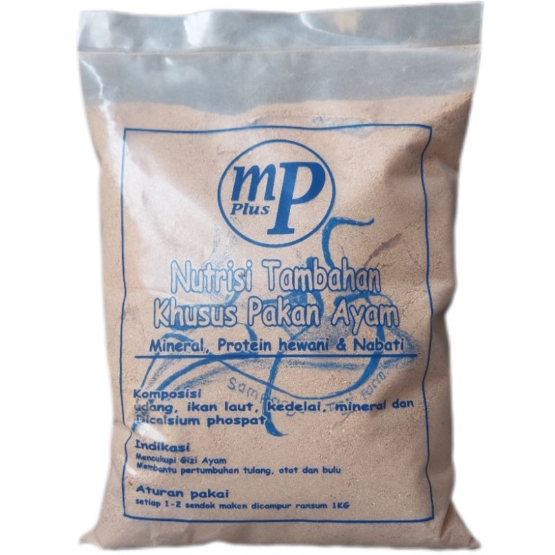 MP Plus Kalsium MP Jerman kalsium Ayam Laga Aduan Bangkok Full Nutrisi 1 Kg Pakan Ayam Raksasa