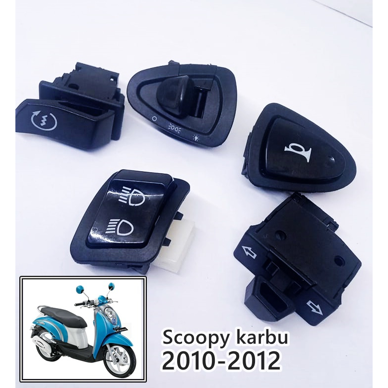 Tombol Set Saklar Scoopy karbu / karburator 2010-2012