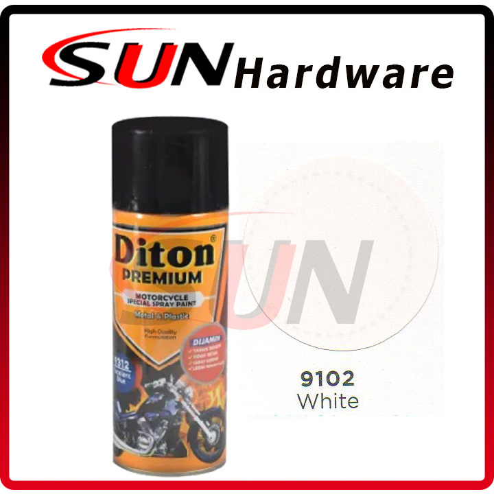 Pilox DITON PREMIUM 400 cc White 9102 Pilox Pylox Cat Semprot Putih Mengkilap