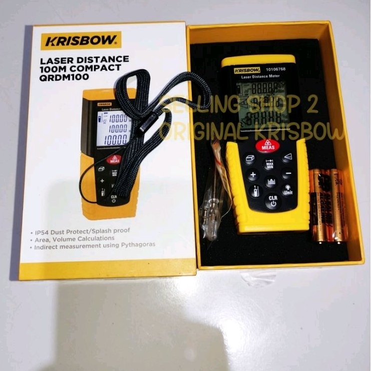 METERAN LASER KRISBOW LASER DISTANCE METER 100 M COMPACT
10106768