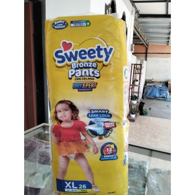Pampers Sweety bronze pants tipe celana Xl-26