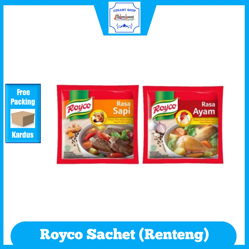 

CSP [110gr] Royco Bumbu Kaldu Sachet / Rentengan isi 12 (@9gr)