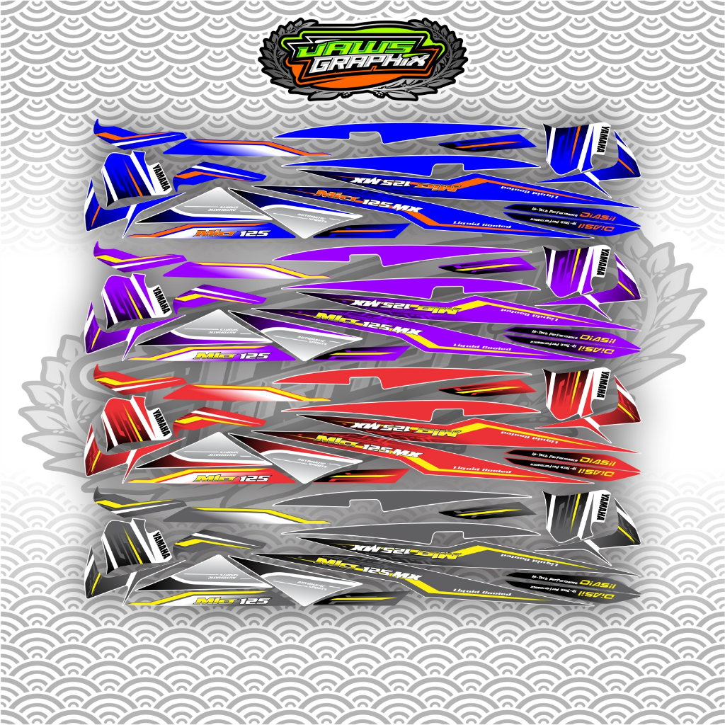 STRIPING YAMAHA XEON mio 125 mx 2012 mxi rr ego lc luvias