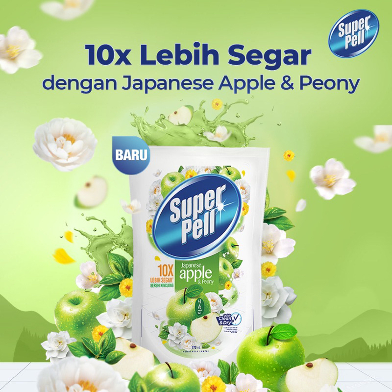 pembersih lantai superpel japanese Apple &peony All varian