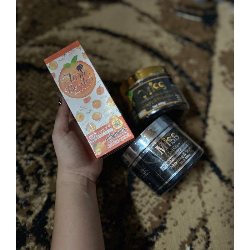 miss sunflower body lotion original (paket bundling gold+silver+aurabooster)