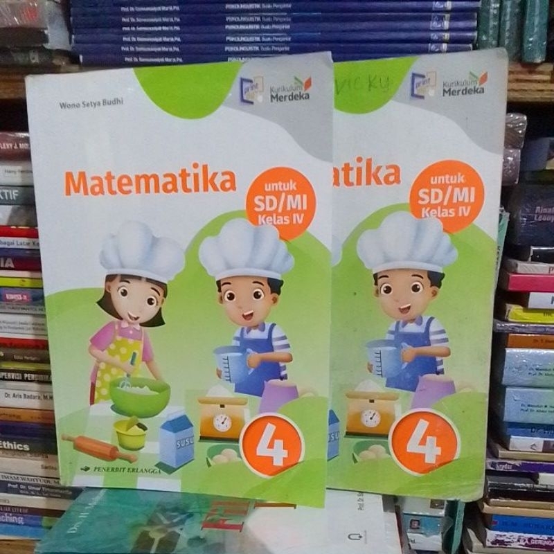 buku matematika Erlangga kelas 4 kurikulum merdeka