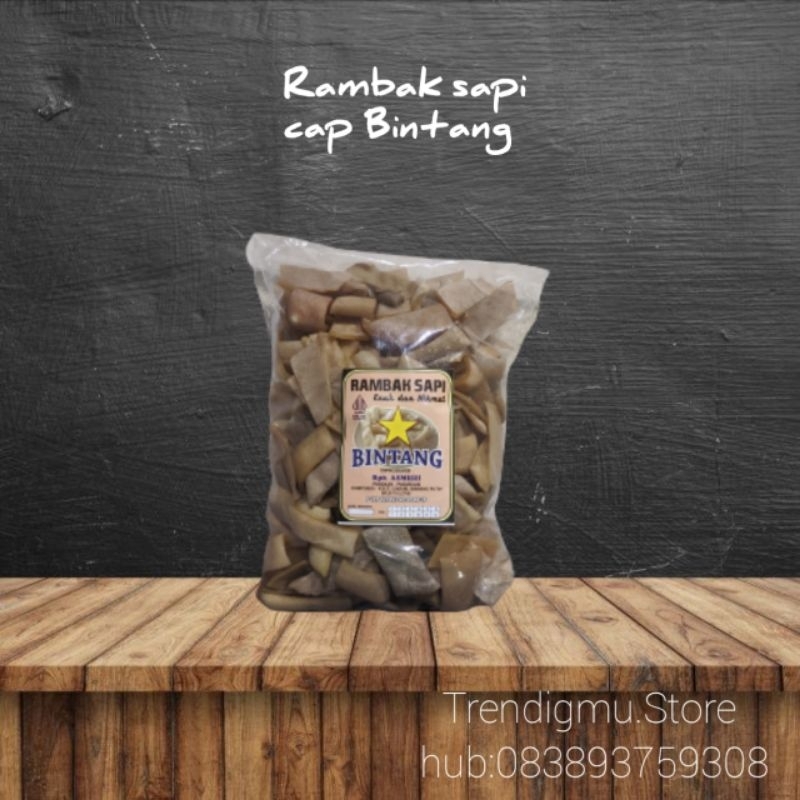 

Rambak sapi cap BINTANG 1 kg