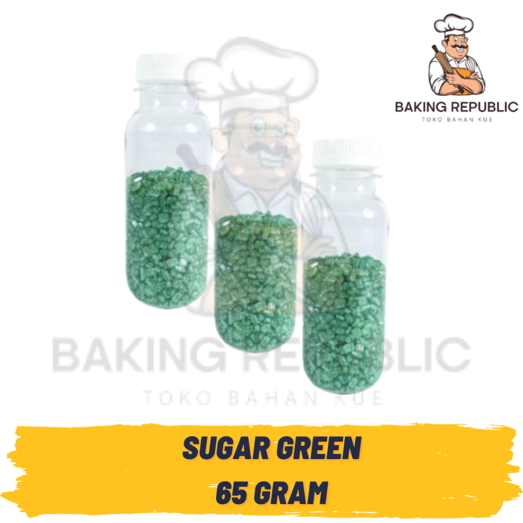 

SUGAR GREEN | 65 GRAM | TABURAN HIASAN SUGER GREEN KUE TART | DESSERT BOX