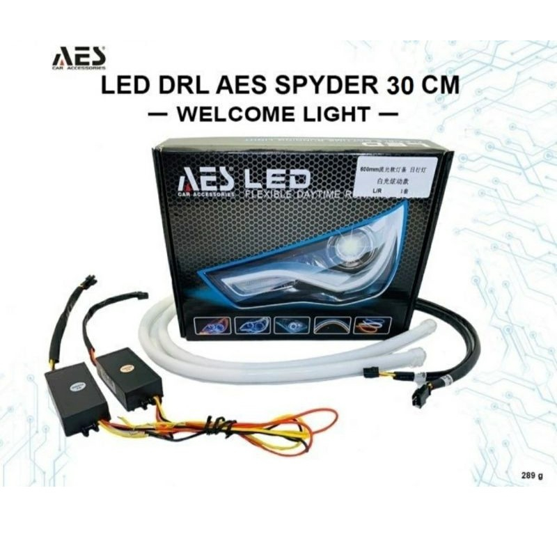 lampu drl alis aes spider sein running panjang 30cm