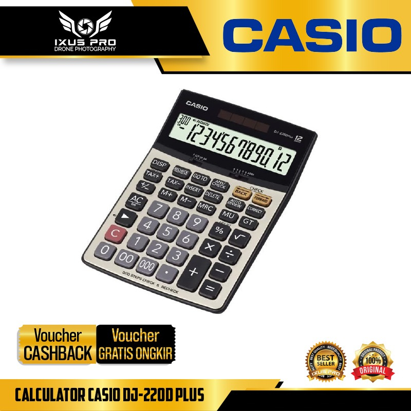 

Casio Calculator DJ-220D Plus / Kalkulator Casio DJ-220D Plus