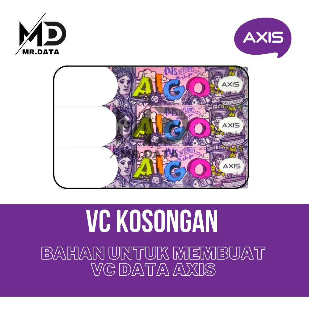 Voucher Kosongan AXIS (Bahan Voucher Data)