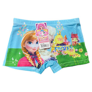 SC✌CP1458C Celana Pendek Boxer Anak Unisex Celana dalam CD katun Motif Cantik Kartun Elsa Anna Frozen Lucu (Motif C)