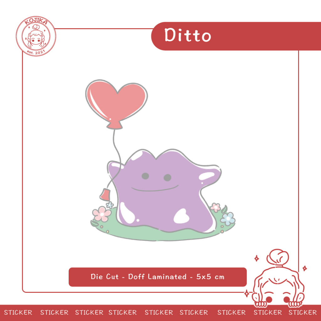 

Stiker Ditto | Stiker | Stiker Pokemon