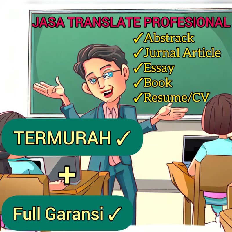jasa translate profesional jurnal artikel, abstrak, essai, book, termurah dan terbaik