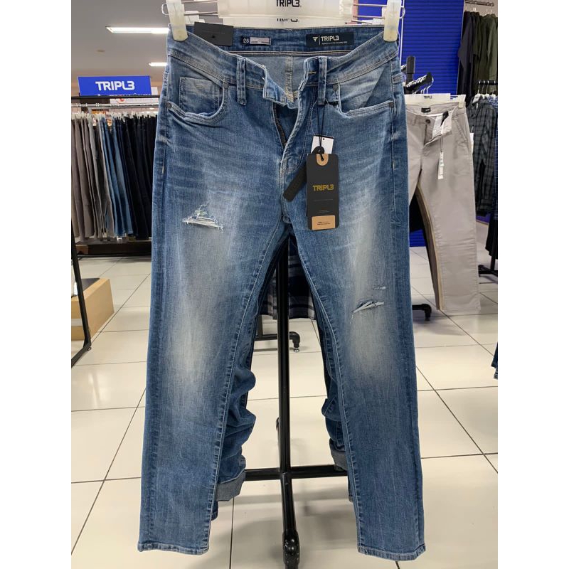 Triple Celana Jeans Pria