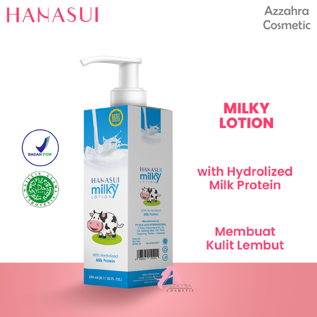 HANASUI Hand Body Lotion Milk - 240ml / Hand Body Lotion / Body lotion