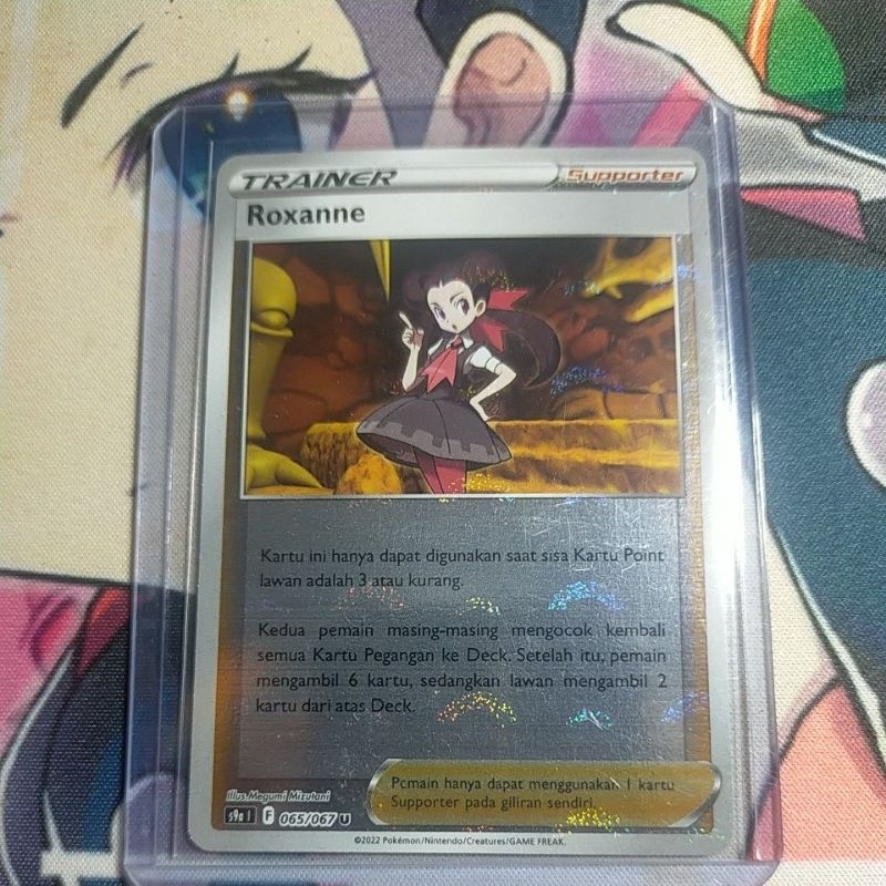 Roxanne Reverse Hologram s9a 065/067 U Pokemon TCG Indonesia
