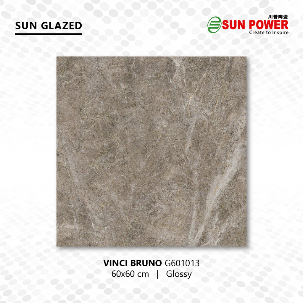 Keramik Lantai Body Putih Glossy - Vinci Series 60x60 | Sun Power