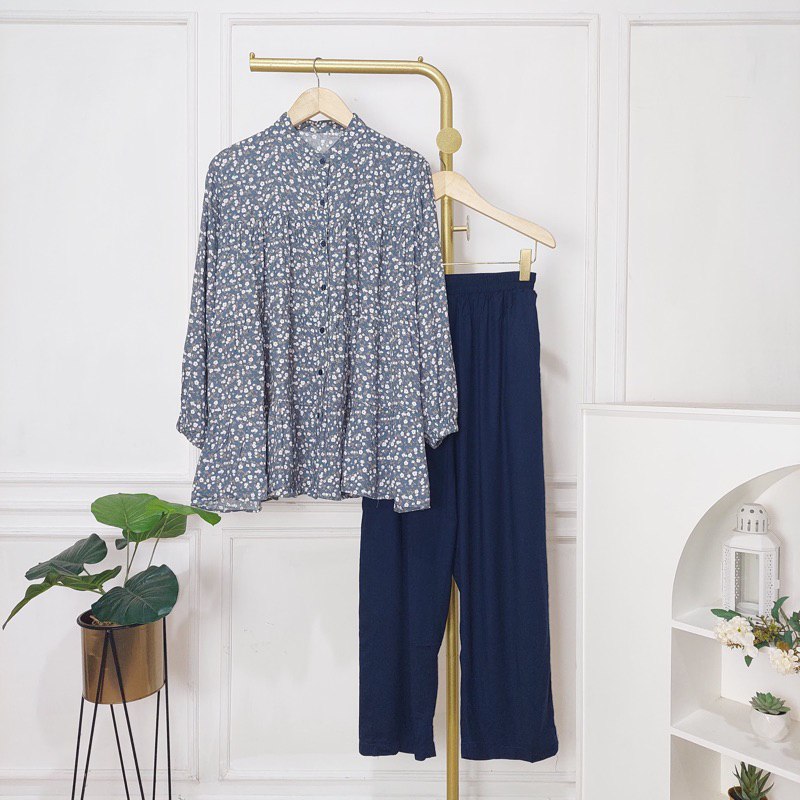 TWILL SET | SETELAN RAYON TWILL UNIQLO