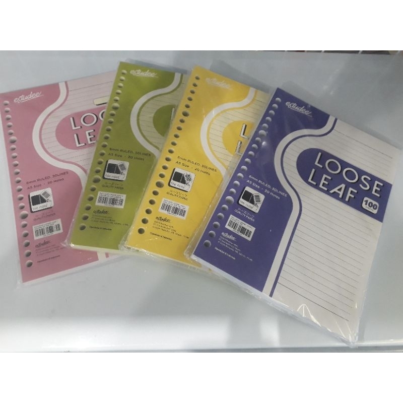 

estudee loose leaf A5 50,100