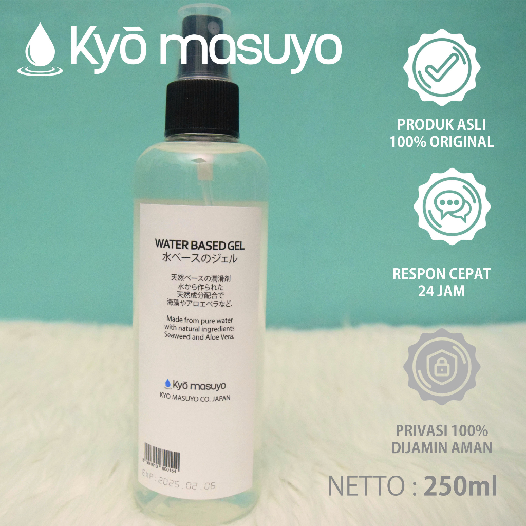 JHN01 lubricant water based Gel 250ml Kyo Masuyo Water Based - Made Japan
