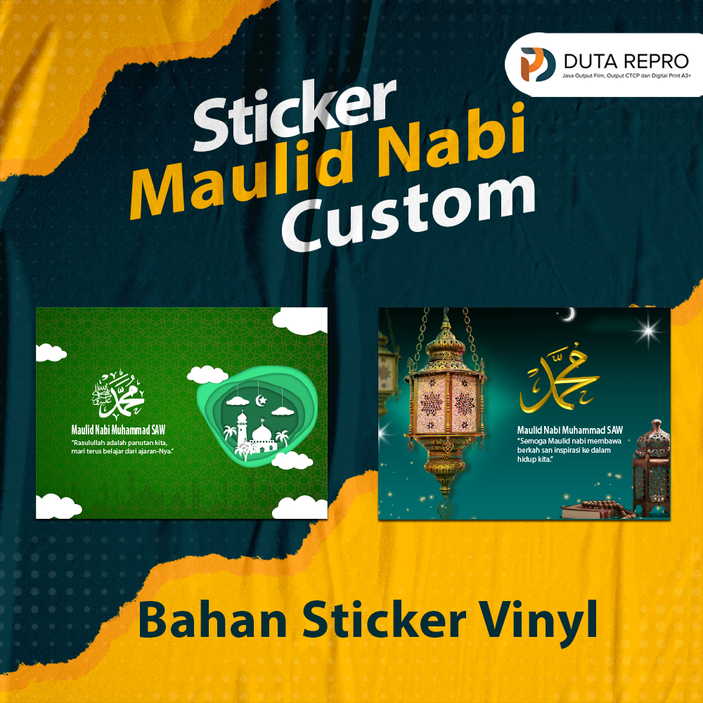 STIKER CUSTOM MAULID NABI/STIKER MUSLIM