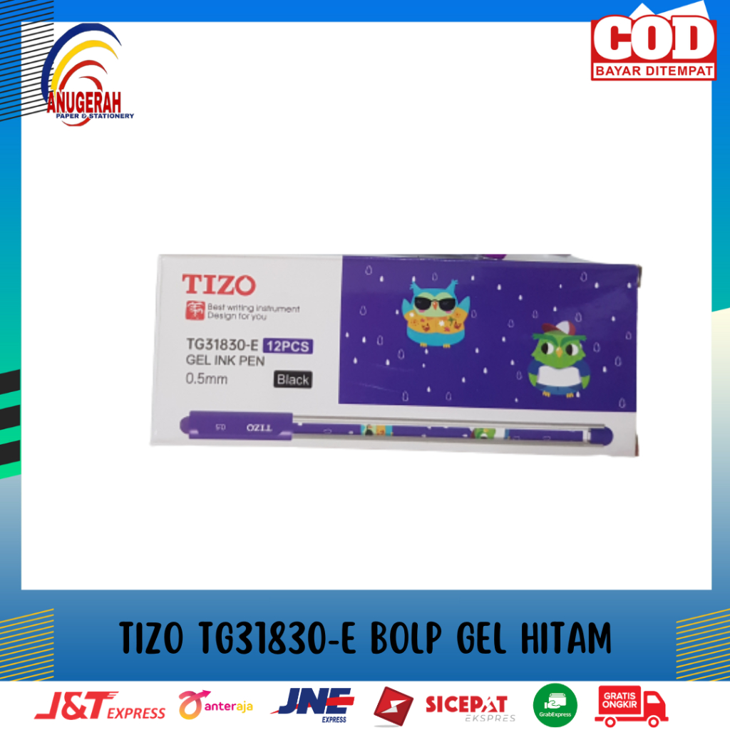 

TIZO TG31830-E BOLP GEL HITAM (LSN)