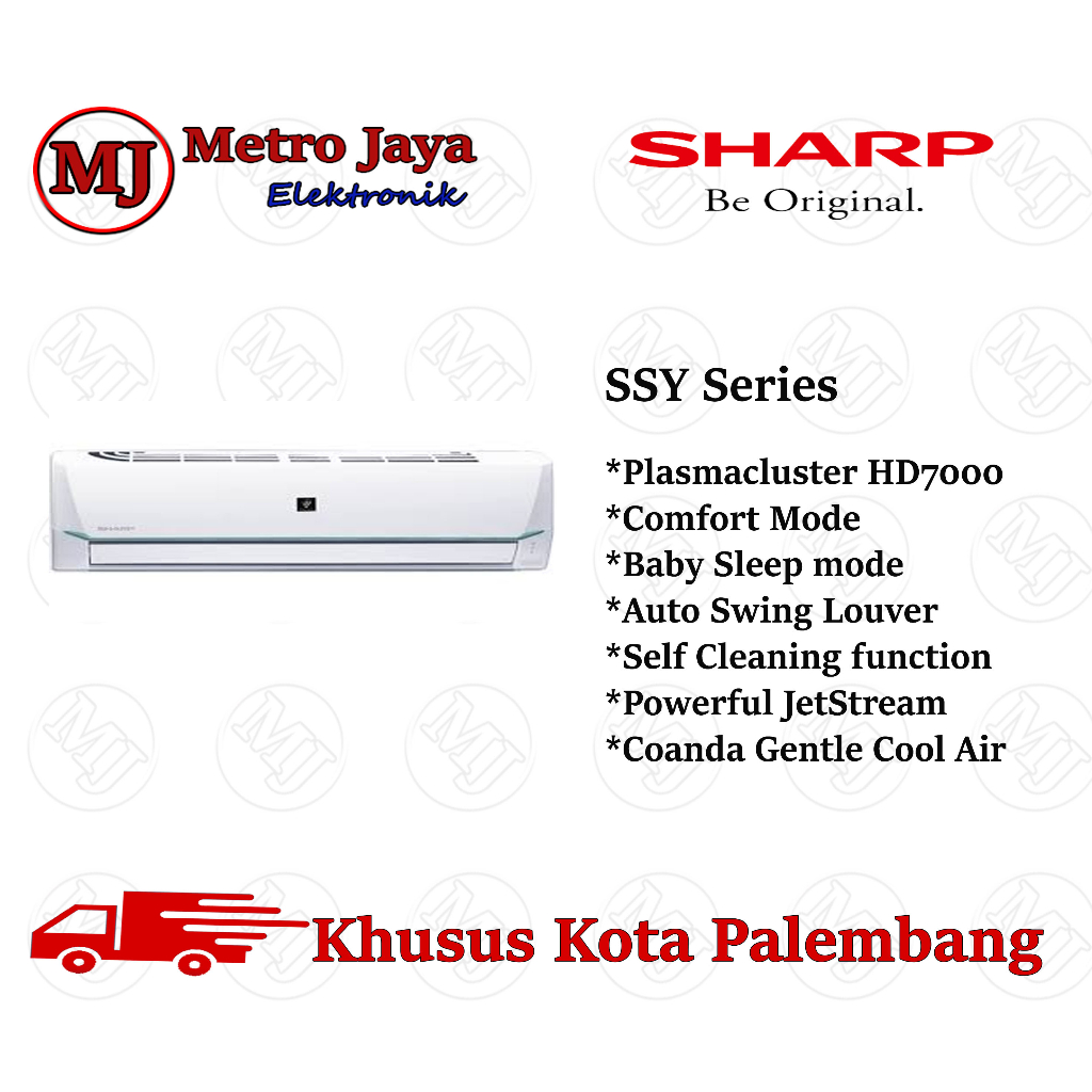 AC Sharp 1/2 pk - 2 pk Standard Plasma SSY Series garansi resmi