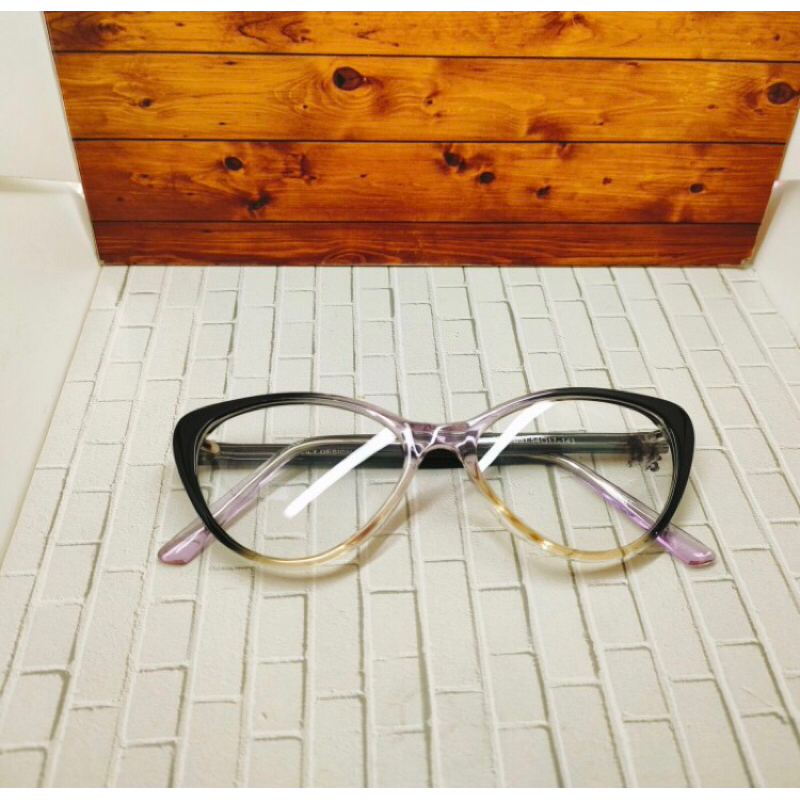 Frame kacamata model kucing cat eye full colour premium