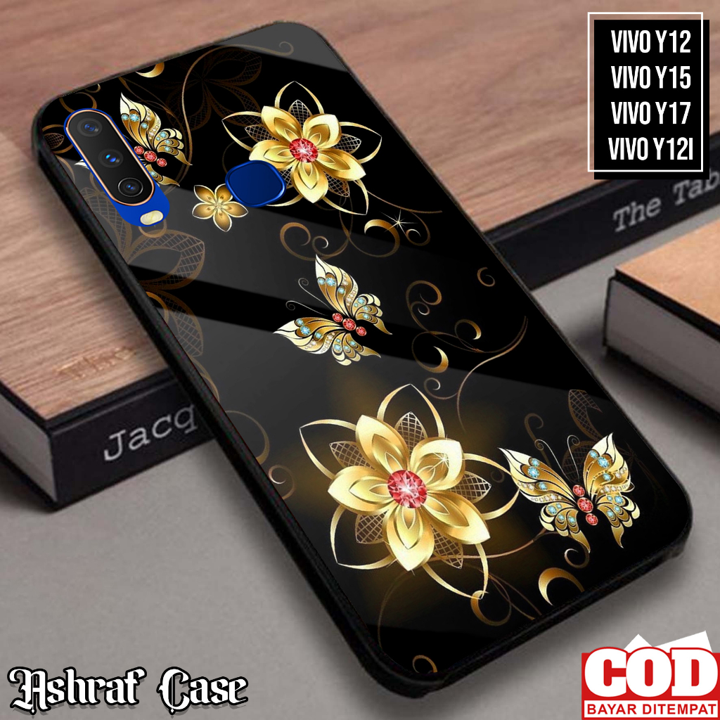 Case Vivo Y12/Y12i/Y15/Y17 - Casing Vivo Y12i/Y15/Y17 ( KP ) Softcase Glass Kaca - Kesing Hp - Silik
