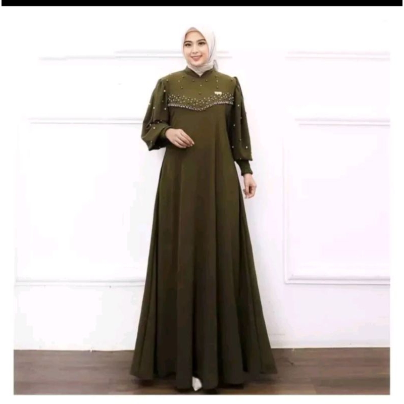 VIOLY DRESS GAMIS CRINGKLE AIRFLOW PREMIUM GAMIS PESTA MEWAH ELEGAN DRESS KONDANGAN APLIKASI MUTIARA PAYET DRESS WANITA TERBARU 2023 GAMIS LEBARAN FASHION WANITA MUSLIMAH