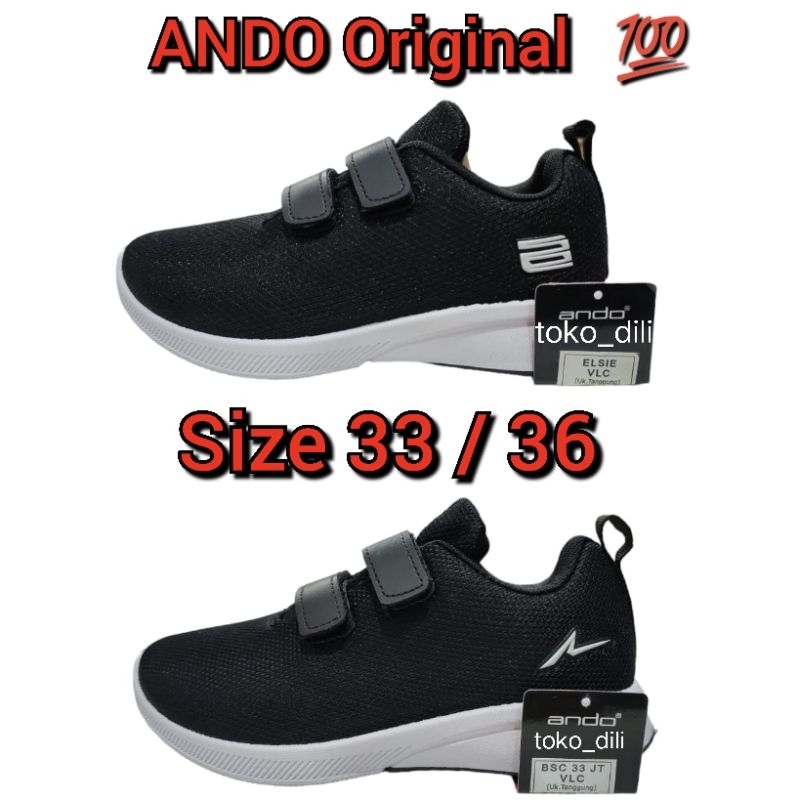 Sepatu ANDO ORIGINAL Size.33/36 Sip/elsie/nittaduo