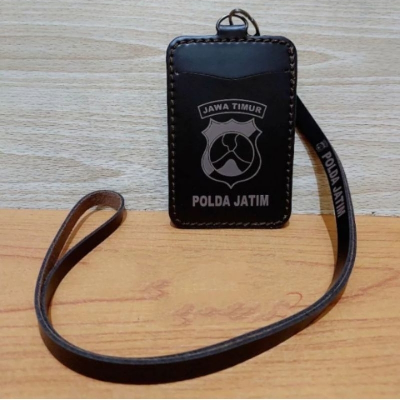 

HOLDER KALUNG ID CARD LOGO P0LDA JATIM COKLAT BEST QUALITY PREMIUM